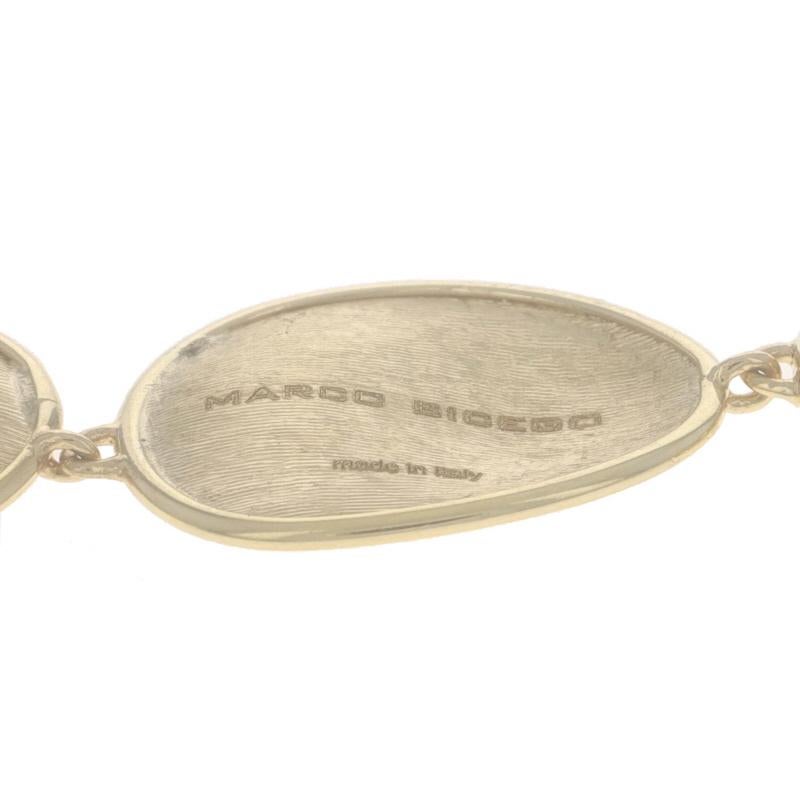 Marco Bicego Lunaria Diamante Spazzolato Collana 17 1/2