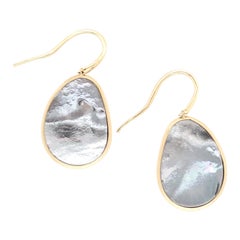 Marco Bicego Lunaria Gold Black Mother of Pearl Earrings