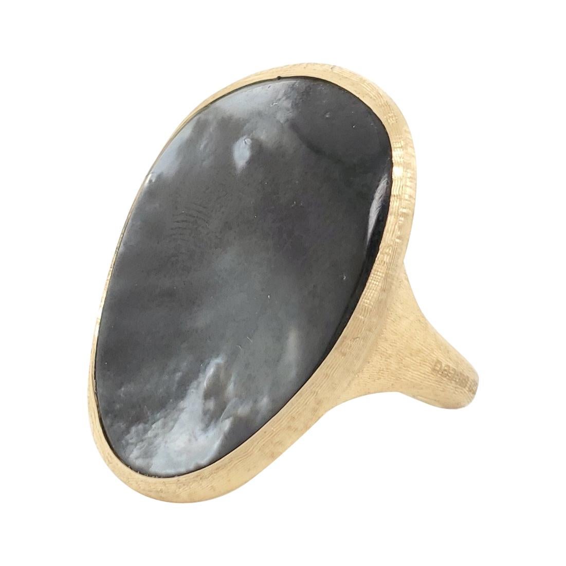 Marco Bicego Lunaria Gold Black Mother of Pearl Ring