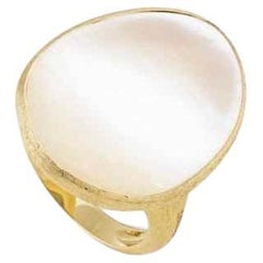 MarCo Bicego Lunaria Large White Mother of Pearl Cocktail Ring Ab568 MPW