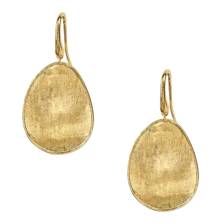 Marco Bicego Lunaria Yellow Gold Medium Drop Earrings OB1343A