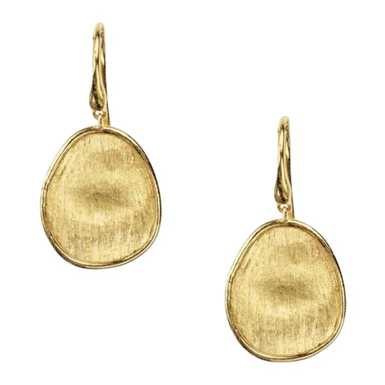 Marco Bicego Lunaria Yellow Gold Petite French Wire Drop Earrings OB1341A