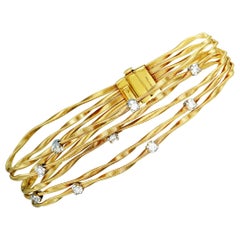 Marco Bicego Marrakech 18 Karat Yellow and White Gold Diamond Bracelet