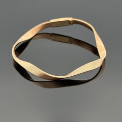 Marco Bicego Marrakech Pulsera de oro rosa de 18 quilates de 4 mm - $5650