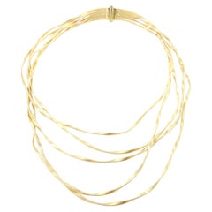 Marco Bicego Marrakech 18k Yellow Gold 5 Strand Collar Necklace