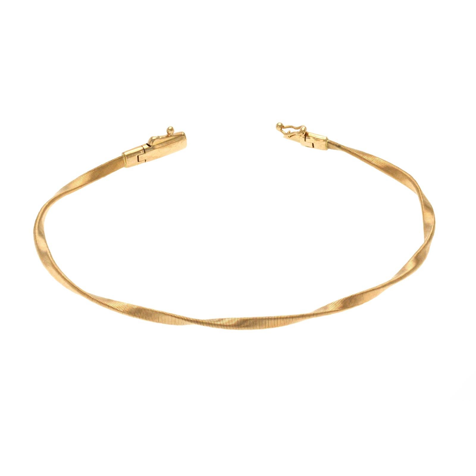 Marco Bicego Marrakech Collection 18K Rose Gold Stackable Bangle Bracelet Size7