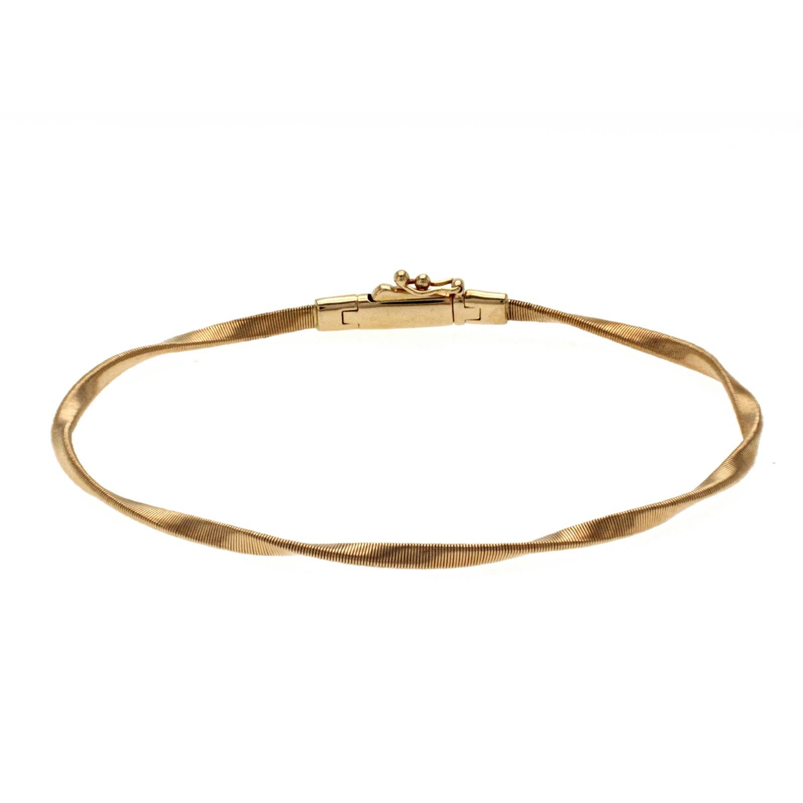 Women's or Men's Marco Bicego Marrakech Collection 18K Rose Gold Stackable Bangle Bracelet Size7