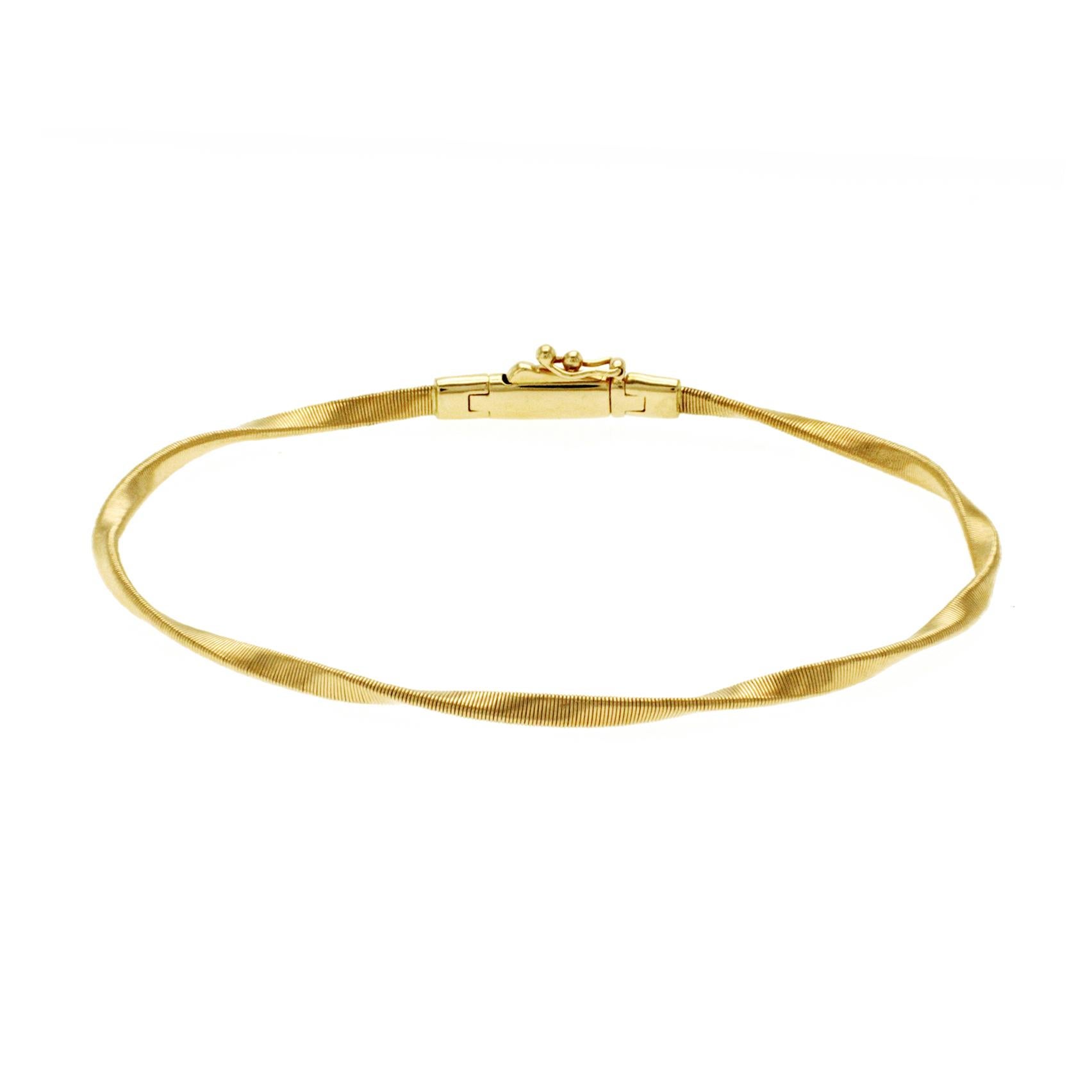 Marco Bicego Marrakech Collection 18K Yellow Gold Stackable Bracelet Size7"