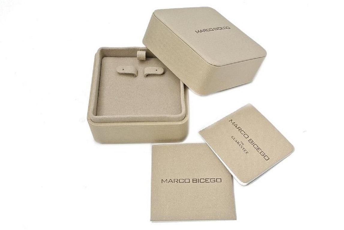 Women's or Men's Marco Bicego Marrakech Onde Earrings OG367 B YW M5 For Sale