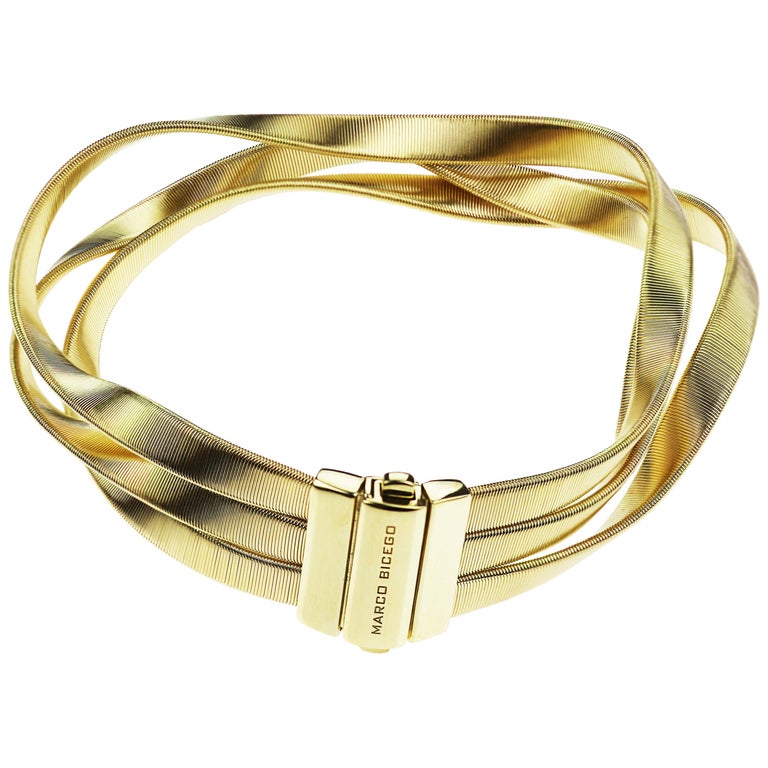 Marco Bicego Marrakech Supreme ThreeStrand Bangle/Bracelet 18 karat