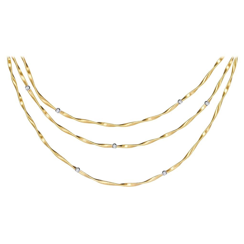 Marco Bicego Marrakech Yellow Gold and Diamond Necklace CG624 B YW M5