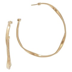 Marco Bicego Marrakech Yellow Gold Medium Hoop Earrings OG256