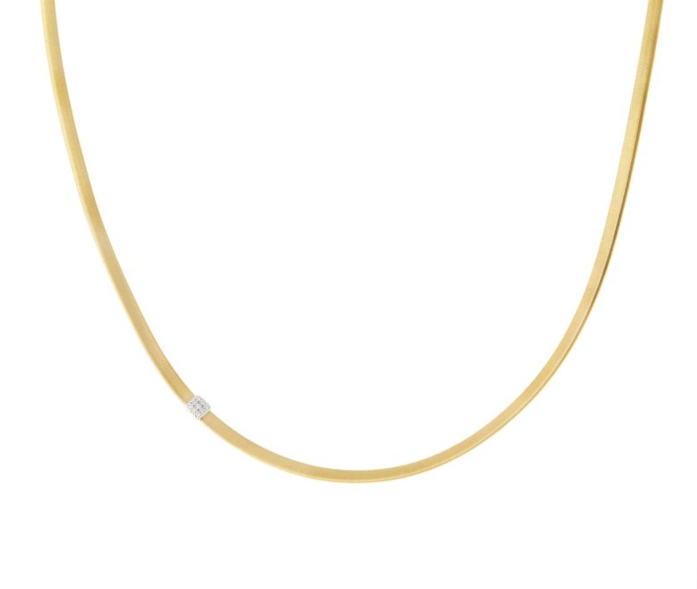Marco Bicego Masai Collier à diamants en or jaune avec chaîne unique n° CG731 B YW Neuf - En vente à Wilmington, DE