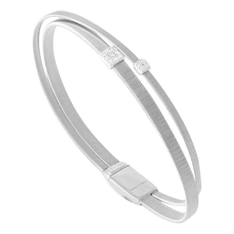 Marco Bicego Masai Bracelet en or blanc et diamants BG732 B W 01 en vente