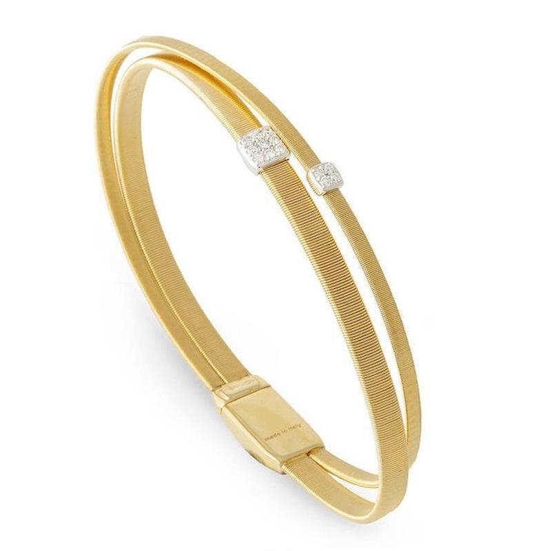 Marco Bicego Masai Gelbgold & Diamanten Damenarmband BG732B im Zustand „Neu“ im Angebot in Wilmington, DE