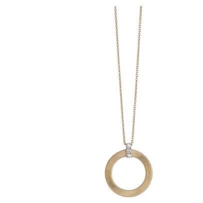 Marco Bicego Masai Yellow Gold & Diamonds Ladies Necklace CG797B For Sale