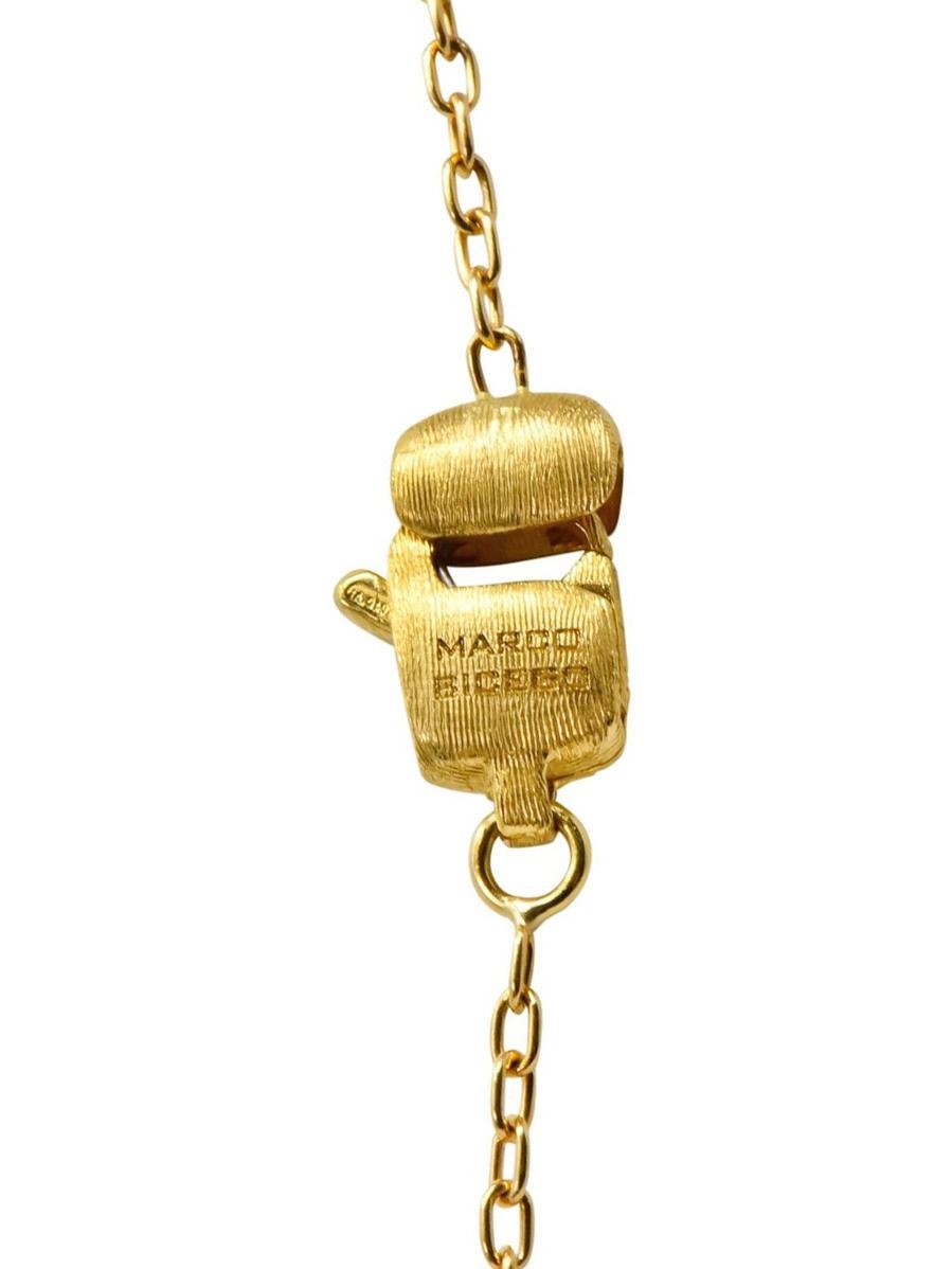 Women's or Men's MarCo Bicego Multi-Gem 18 Karat Gold Topaz Citrine Amethyst Iolite Drop Necklace