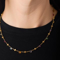 Marco Bicego collar paraíso de piedras preciosas multicolores de oro amarillo de 18k