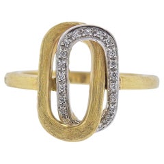 Marco Bicego Murano 18k Gold Link Diamond Ring