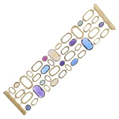 Marco Bicego Murano Gold Mix Gemstone Link Bracelet