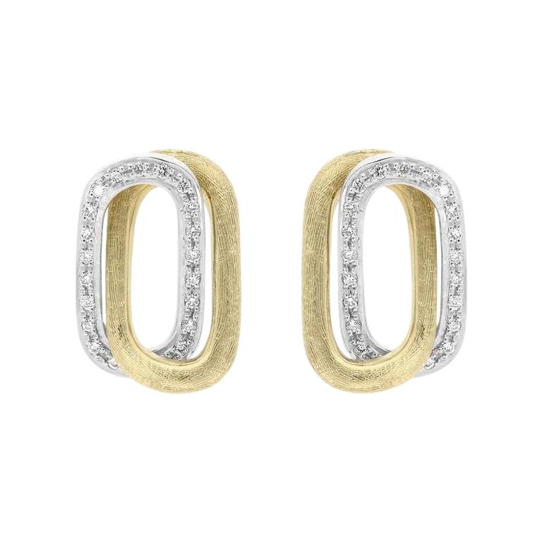 Marco Bicego Murano Yellow Gold and Diamond Earrings OB1368 B