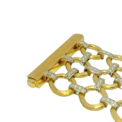 Marco Bicego Natural Diamond Hoop Jaipur Link 18-Karat Bracelet In Stock