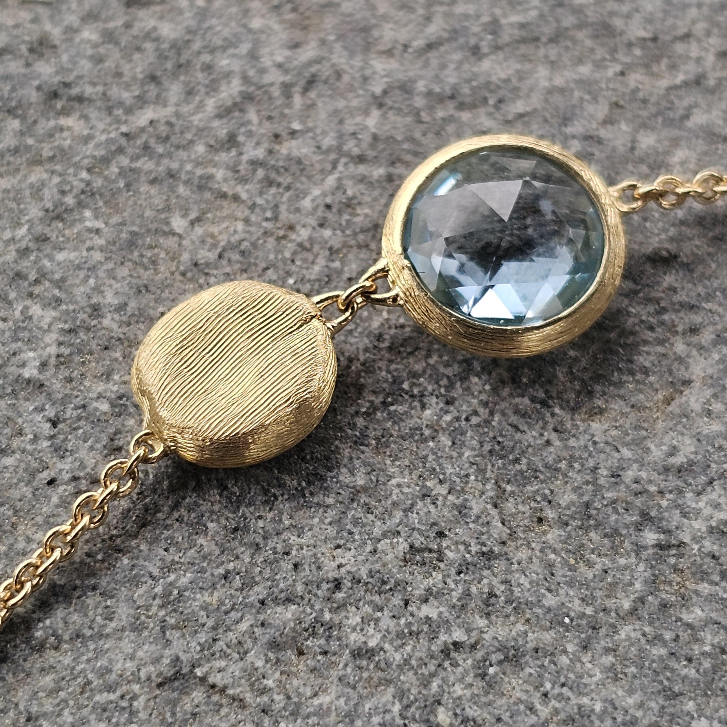 Round Cut Marco Bicego Necklace Jaipur Color Long Mixed Topaz 36
