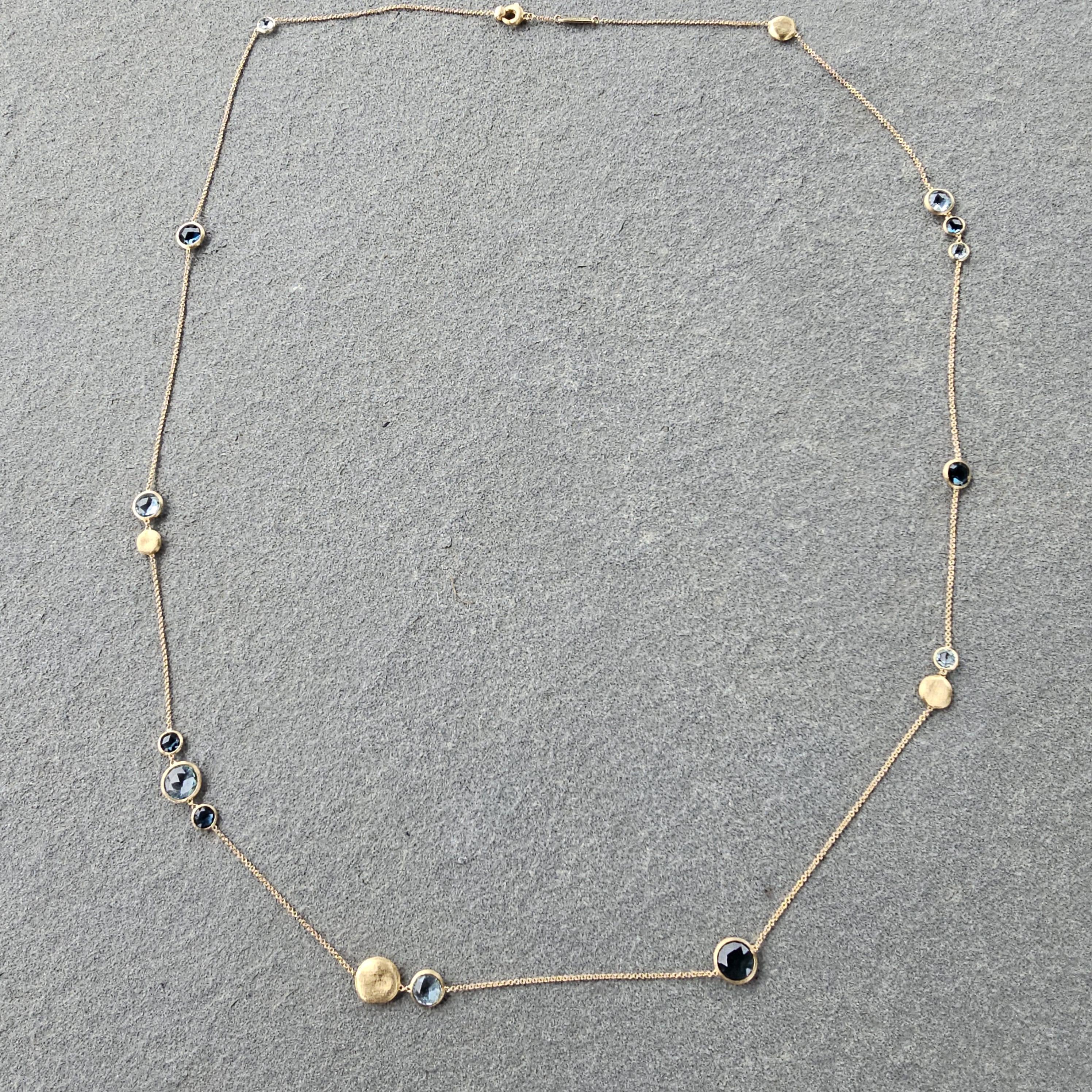 Marco Bicego Necklace Jaipur Color Long Mixed Topaz 36