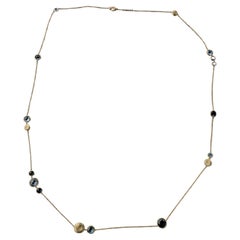 Marco Bicego Necklace Jaipur Color Long Mixed Topaz 36" 18k Yellow Gold 4750