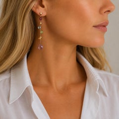 Marco Bicego Paradies 18 Karat Gelbgold Edelstein-Tropfenohrringe