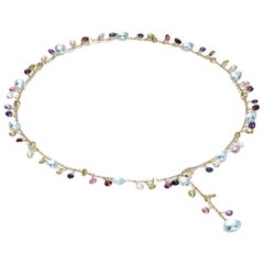Marco Bicego Paradise 18K Yellow Gold & Mixed Gemstones Necklace CB2586MIX01T