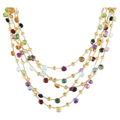 MarCo Bicego Paradise 18k Yellow Gold Multi-Color Gemstone Necklace