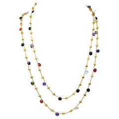 MarCo Bicego Paradise Collection 18K Yellow Gold Mixed Gemstone Wave Necklace