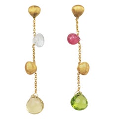 Marco Bicego Paradise Gold and Gemstone Earrings