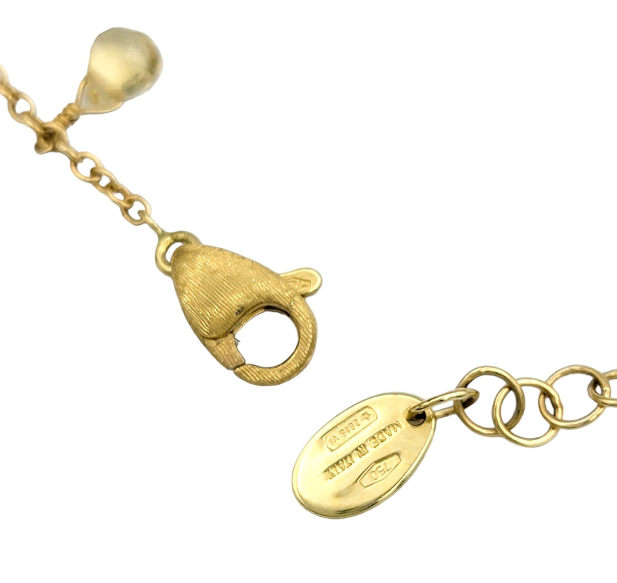  Marco Bicego Paradise Collier de pierres précieuses multicolores serties en or jaune 18 carats Pour femmes 