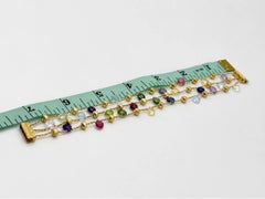 Marco Bicego Paradise Multi-Gemstone Necklace 18k Yellow Gold 36in