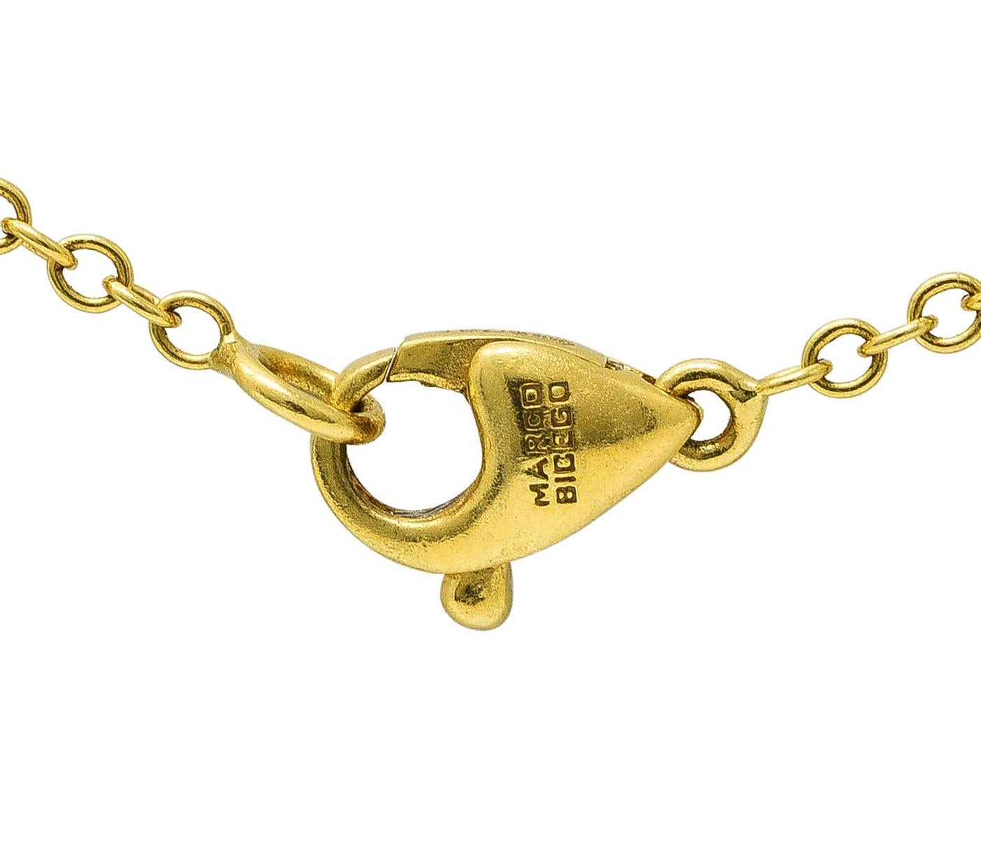 Marco Bicego Halskette aus 18 Karat Gelbgold mit Perlen, Citrin und Topas und mehreren Edelsteinen für Damen oder Herren