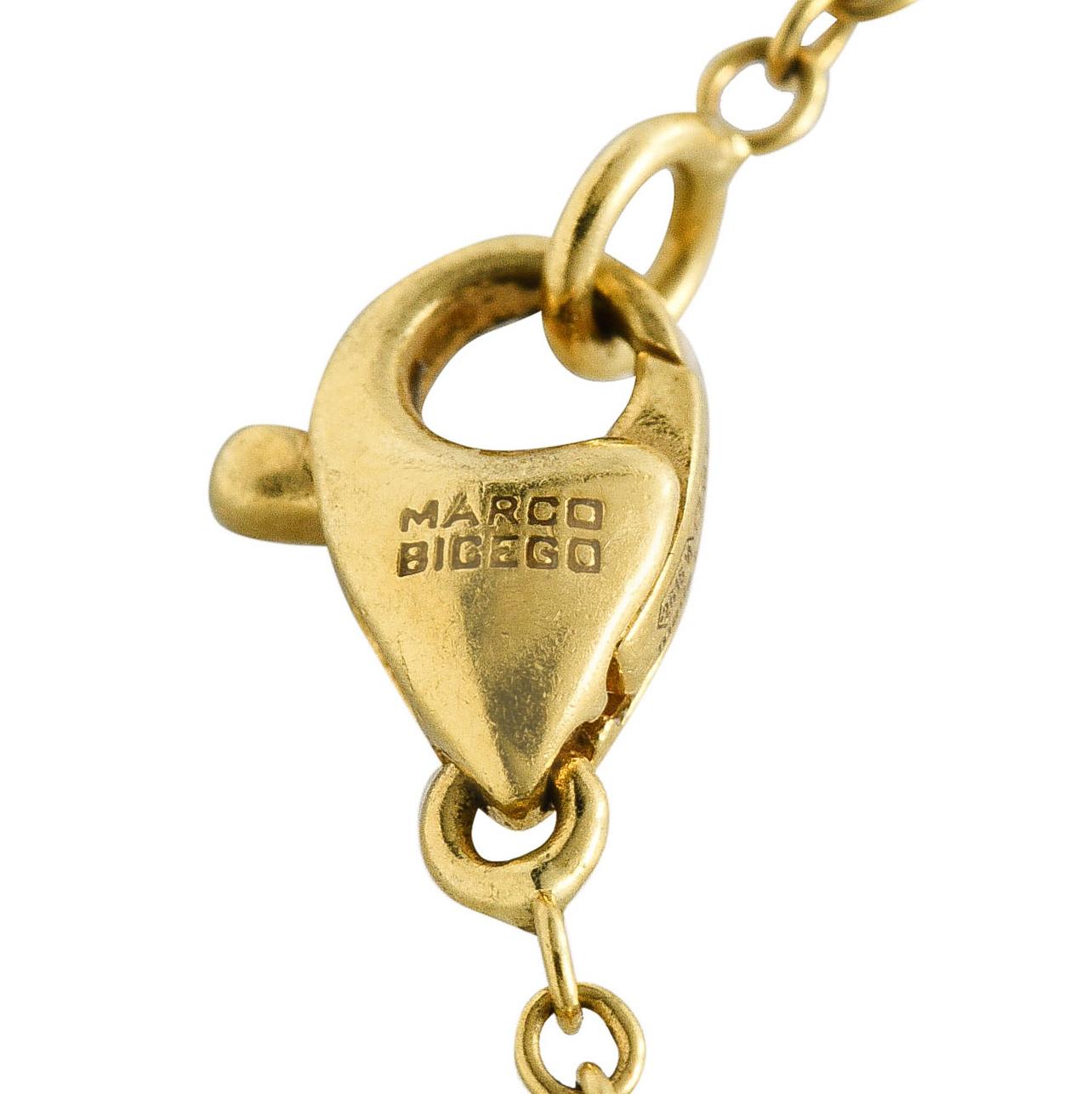 Marco Bicego Halskette aus 18 Karat Gelbgold mit Perlen, Citrin und Topas und mehreren Edelsteinen 2
