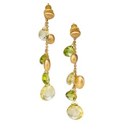 Marco Bicego Peridot And Gold Bead Drop Earrings