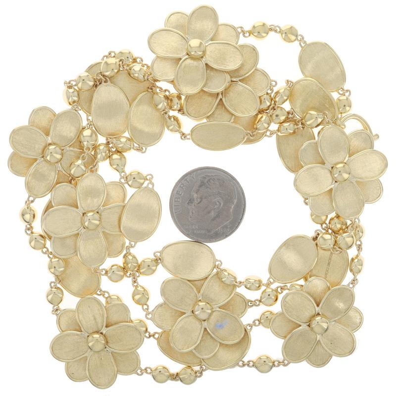 Marco Bicego Petali Collana a Stazione con Finiture Spazzolate Lisce 38