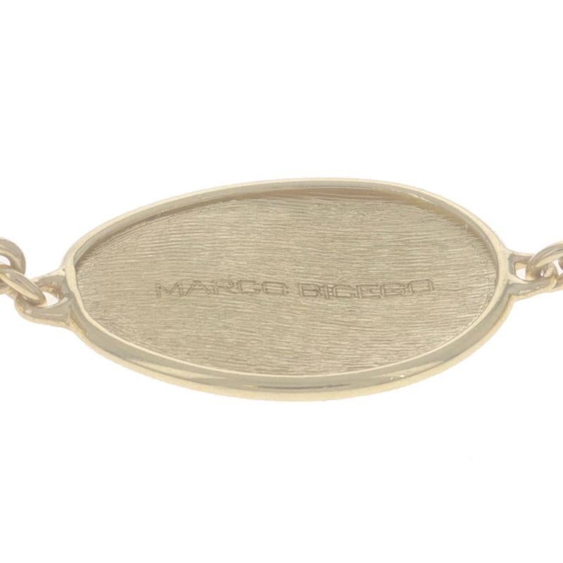 Marco Bicego Petali Collana a Stazione con Finiture Spazzolate Lisce 38