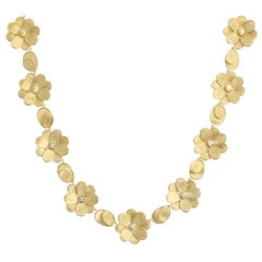 Marco Bicego Petali Yellow Gold & Diamonds Ladies Necklace CB2441 B Y 02
