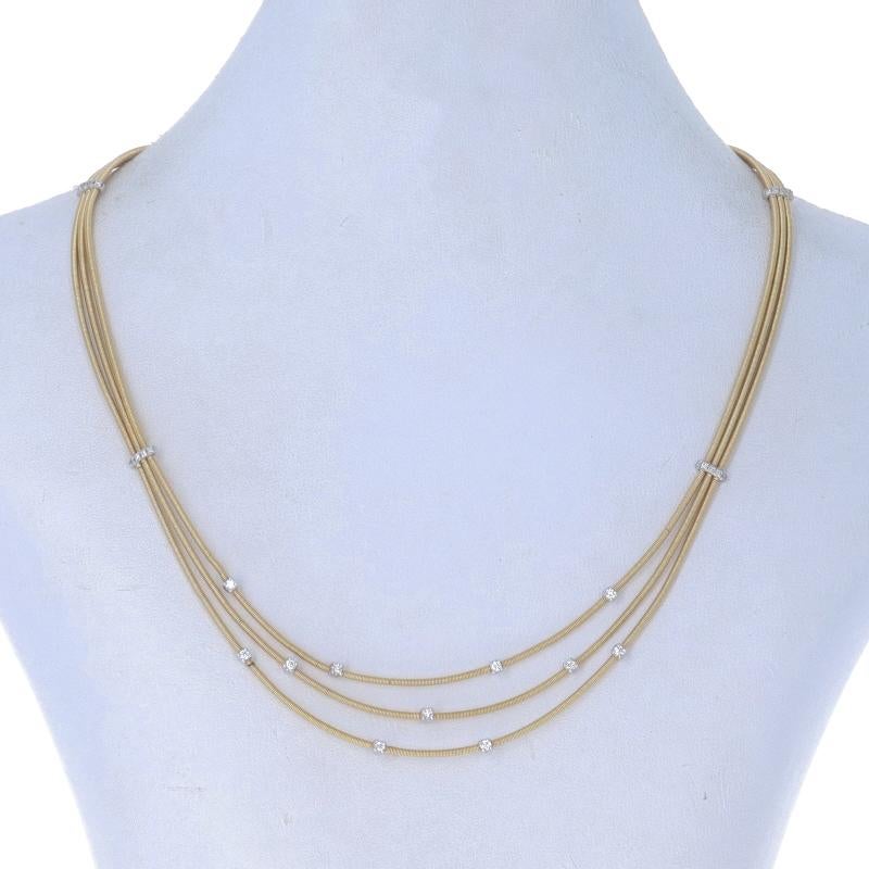 Marco Bicego Santorini Mehrreihige Diamant-Halskette 16