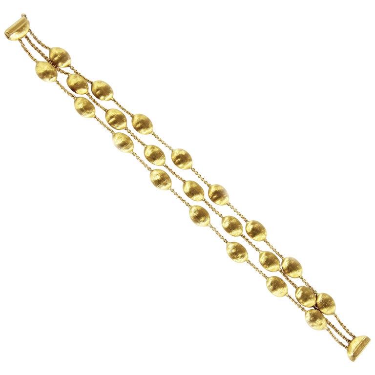 Marco Bicego Siviglia 18 Carat Yellow Gold Bracelet at 1stDibs