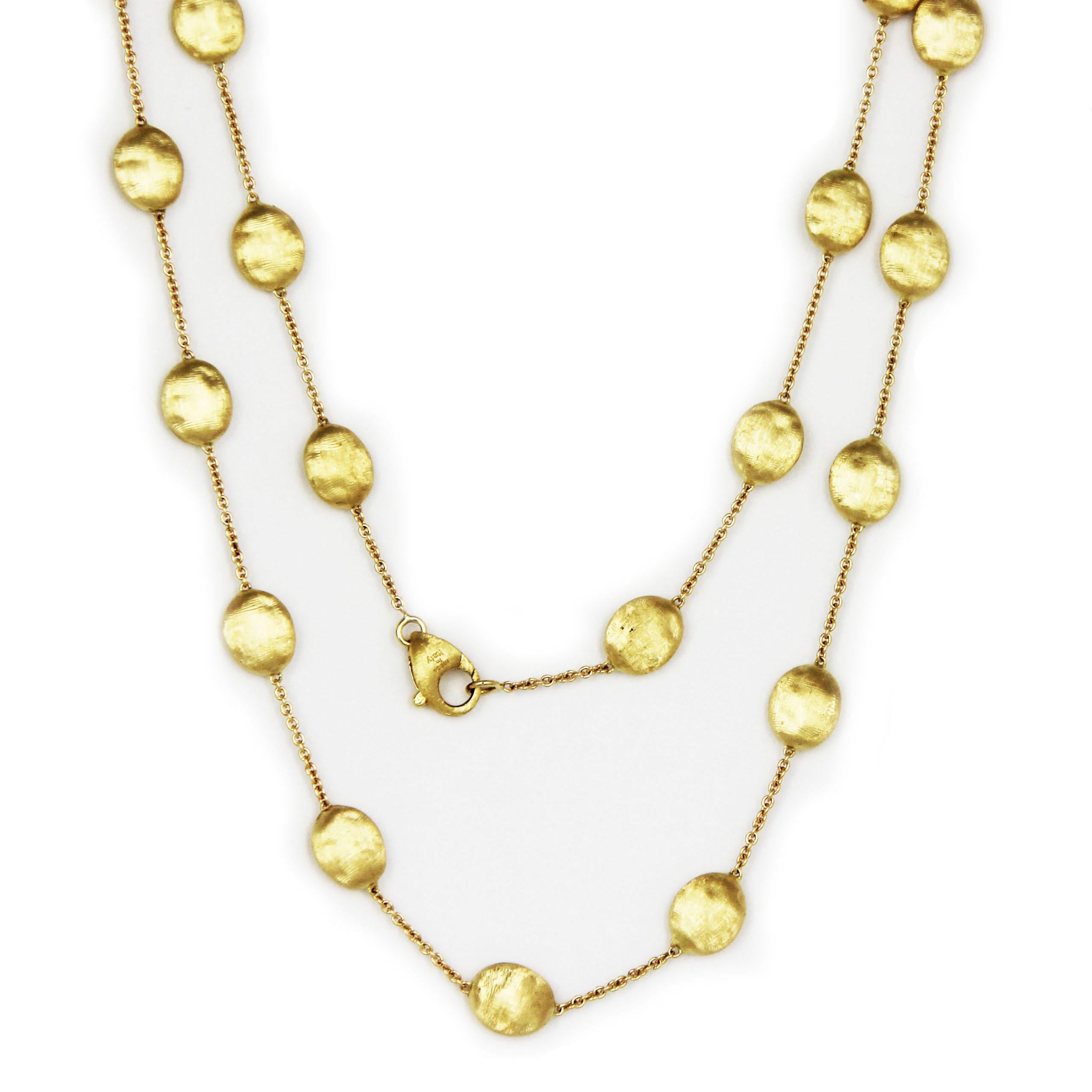 Contemporary Marco Bicego Siviglia 18 Carat Yellow Gold Long Necklace