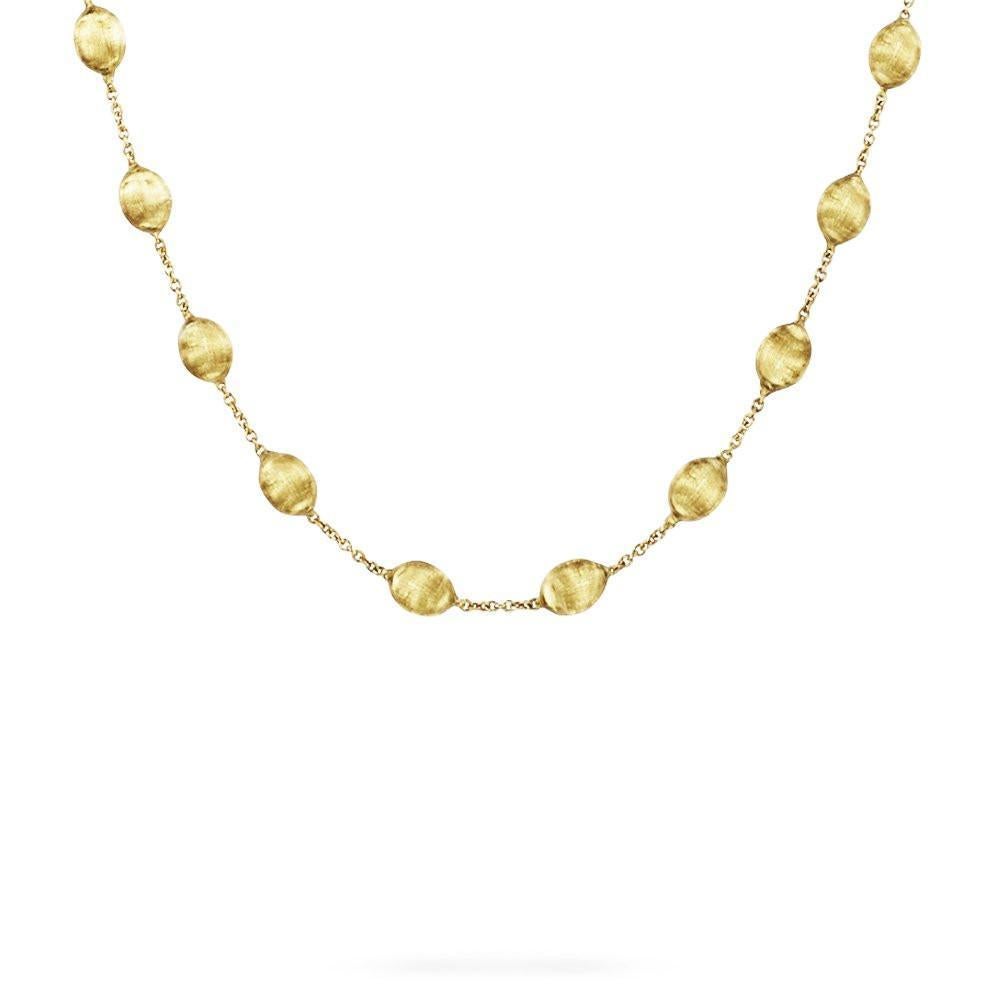 Marco Bicego Siviglia 18 Carat Yellow Gold Long Necklace In Excellent Condition In London, GB