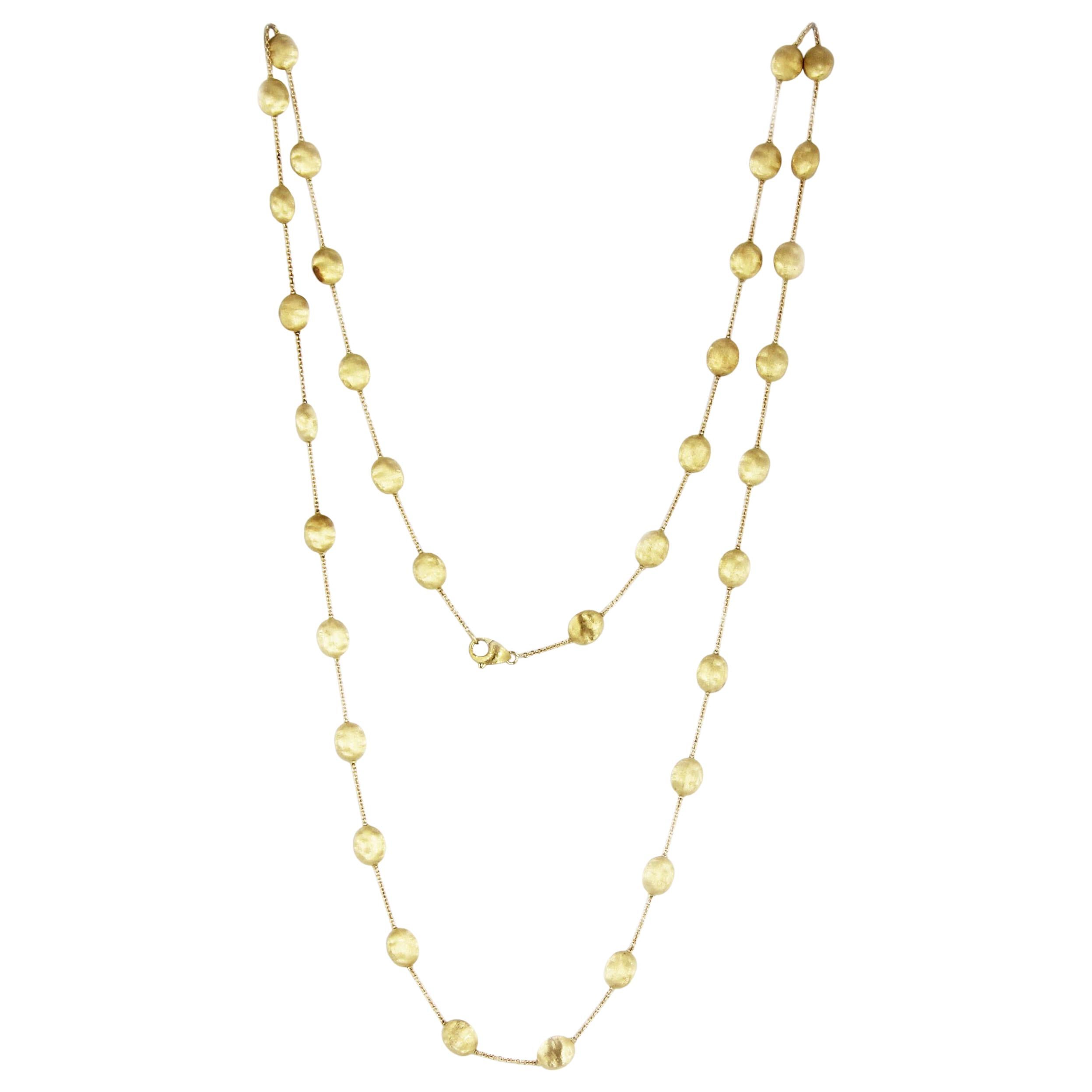 Marco Bicego Siviglia 18 Carat Yellow Gold Long Necklace