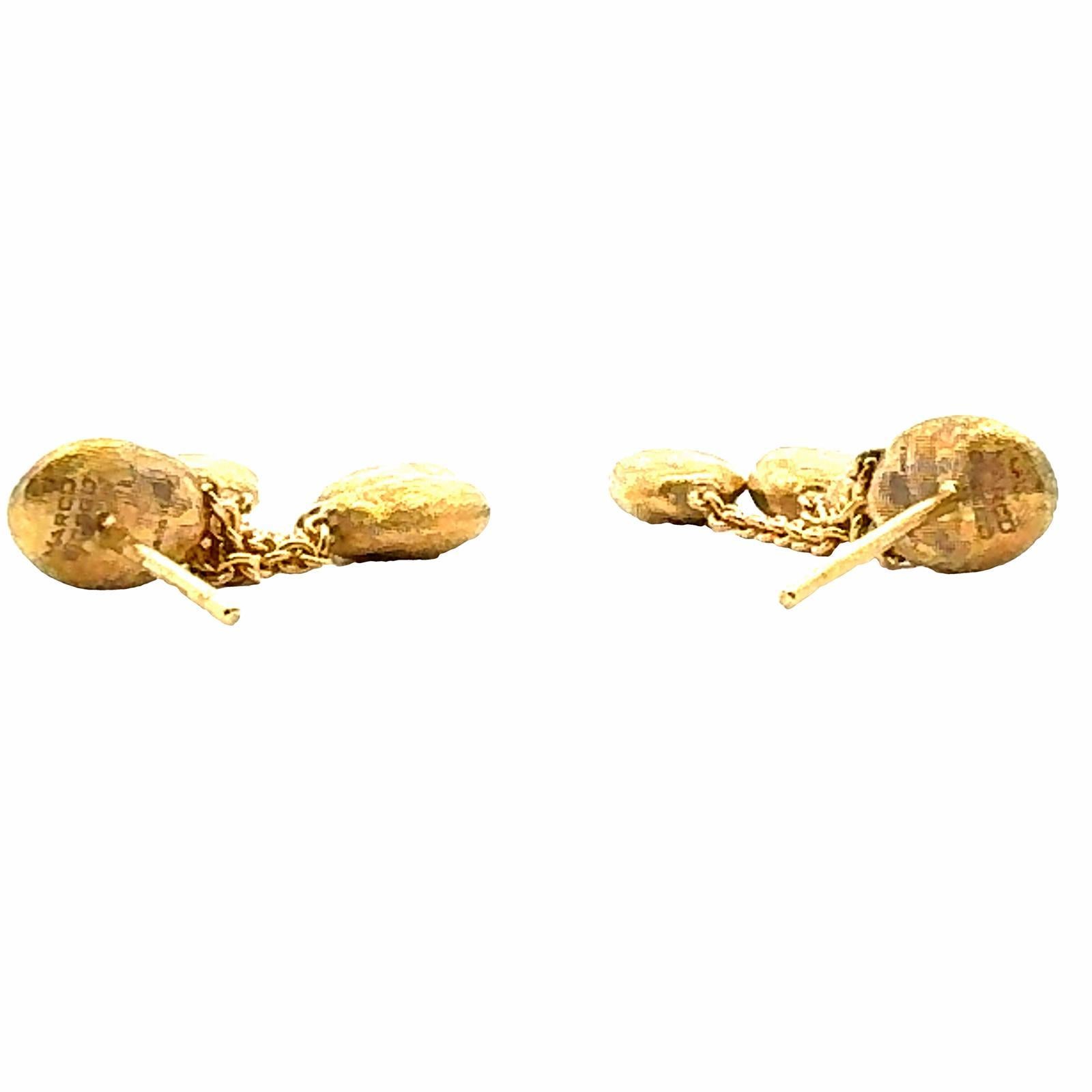 Marco Bicego Siviglia Pendants d'oreilles modernes en or jaune 18 carats Excellent état - En vente à Boca Raton, FL