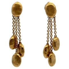 Used Marco Bicego Siviglia 18 Karat Yellow Gold Dangle Modern Earrings
