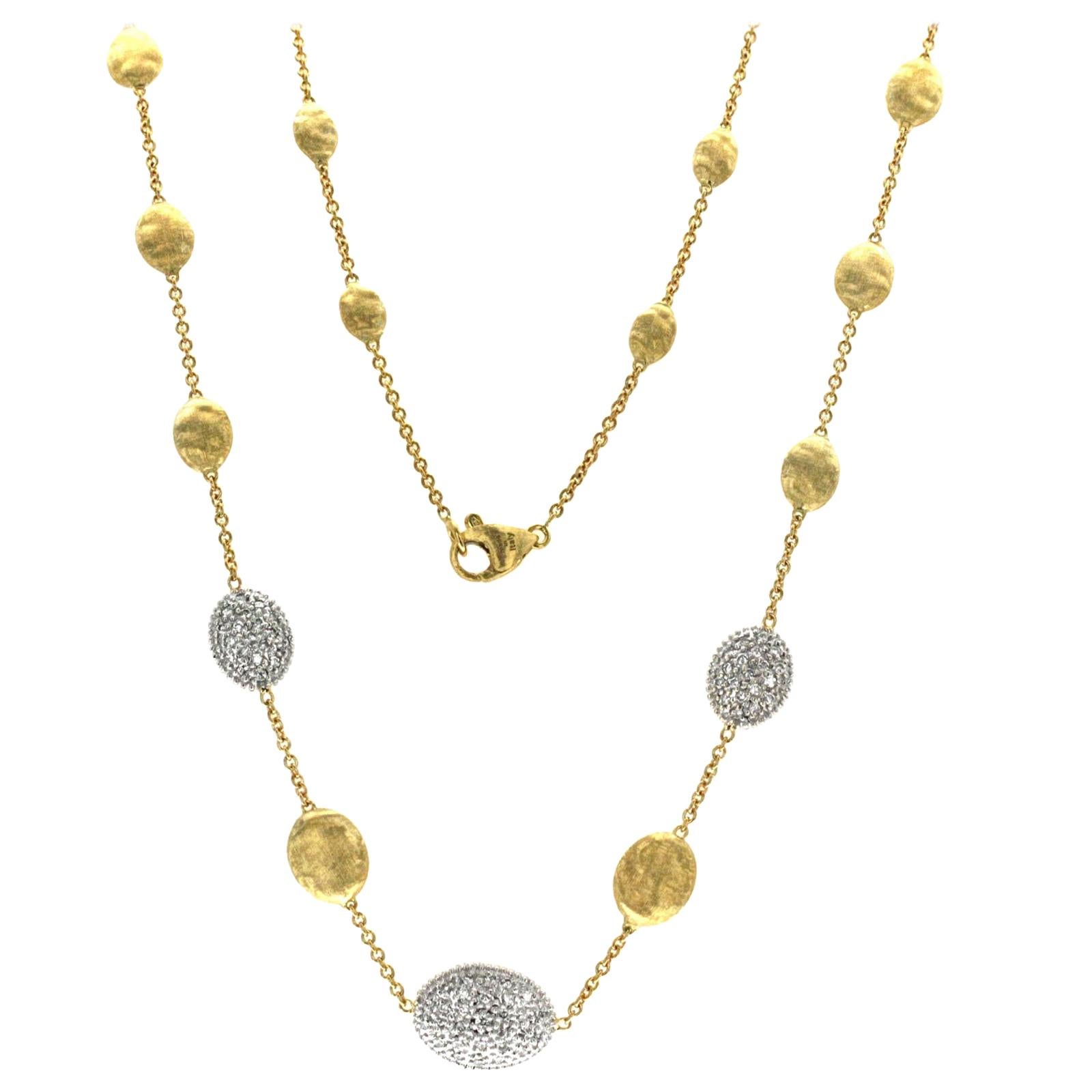 Marco Bicego Siviglia 18 Karat Yellow Gold Diamond Necklace